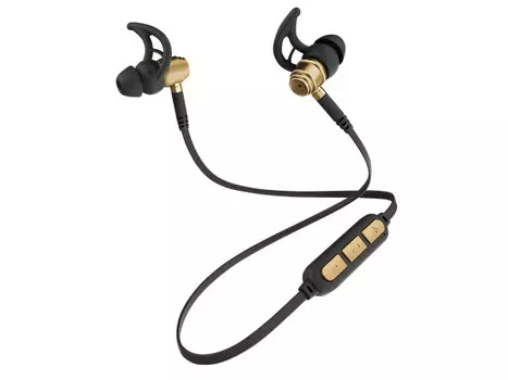 Гарнитура Nobby Expert L-900 Black/Gold Беспроводные / Внутриканальные с микрофоном / 20 - 20000 Гц / 95 дБ / BlueTooth / microUSB