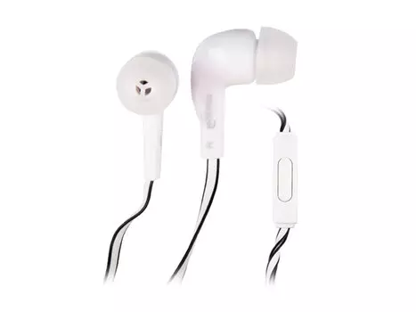 Гарнитура Ritmix RH-004M White Проводные / Внутриканальные с микрофоном / 20 - 20.000 Гц / 100 дБ / miniJack 3.5 мм