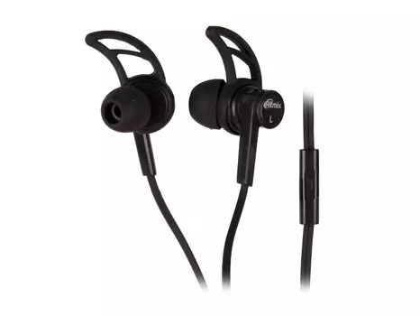 Гарнитура Ritmix RH-126M Black Проводные с микрофоном / 20 - 20.000 Гц / 92 дБ / miniJack 3.5 мм