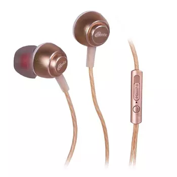 Гарнитура Ritmix RH-150M Gold Проводные с микрофоном / 20 - 20000 Гц / 92 дБ / miniJack 3.5 мм