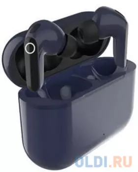 Гарнитура вкладыши Denn TWS039 т.синий беспроводные bluetooth в ушной раковине