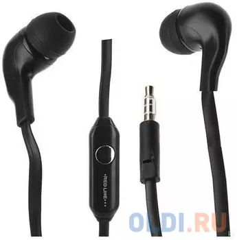 Гарнитура вкладыши Redline E01 черный проводные (в ушной раковине)