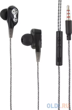 Гарнитура вкладыши Redline WHS-01 черный проводные (в ушной раковине)