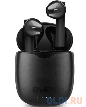 Гарнитура вкладыши Sven E-717BT черный беспроводные bluetooth в ушной раковине (SV-019266)