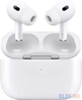 Гарнитура внутриканальные Apple AirPods Pro 2 2023 USB-C A3047/A3048/A2968 белый беспроводные bluetooth в ушной раковине (MTJV3AM/A)