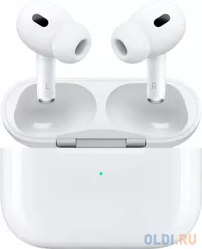 Гарнитура внутриканальные Apple AirPods Pro 2 2023 USB-C A3047/A3048/A2968 белый беспроводные bluetooth в ушной раковине (MTJV3ZA/A)