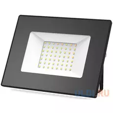 GAUSS 613527150 Прожектор светодиодный LED 50W 3350lm IP65 3000К черный 1/40