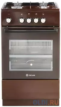 Газовая плита De Luxe 5040.48г (щ) коричневый
