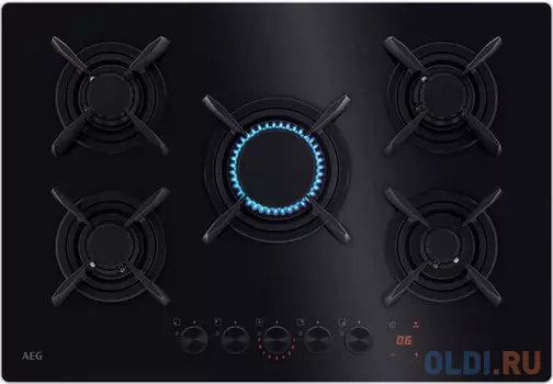 Газовая варочная поверхность AEG HKB75453NB черный