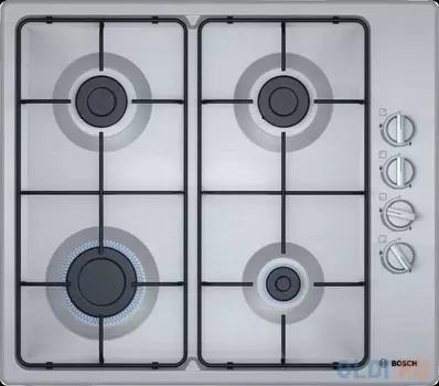 Газовая варочная поверхность Bosch PBP6C5B82O нержавеющая сталь