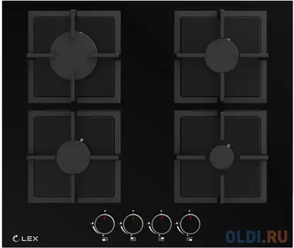 Газовая варочная поверхность Lex GVG 644 BBL черный