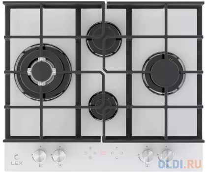 Газовая варочная поверхность Lex GVG 644 T WH белый