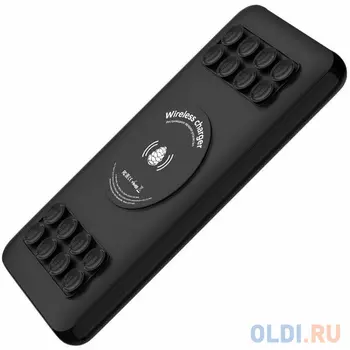 GCR PowerBank на 10000mAh беспроводная зарядка Qi с креплением 15W + QC 3.0 + PD 18W, черный, GCR-54773