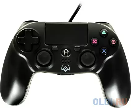 Геймпад Sven GC-400 чёрный (вибрация, 11 кн., 8 поз. перекл., 2мини - джойстика, Touchpad, USB, PS3/4)