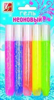 Гель художественный Луч НЕОНОВЫЙ 5 цветов 18С1196-08