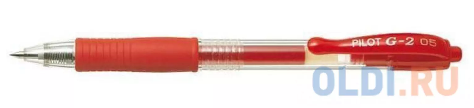 Гелевая ручка автоматическая Pilot G2-5 красный 0.5 мм BL-G2-5-R
