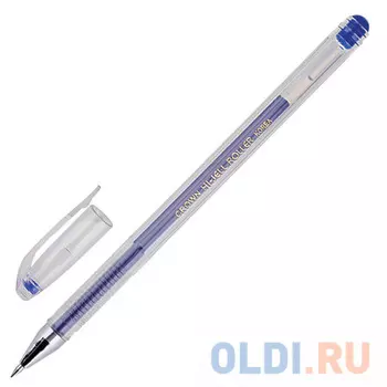 Гелевая ручка гелевая CROWN Hi-Jell синий 0.35 мм