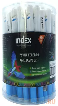 Гелевая ручка Index "Colourplay" синий 0.6 мм ICGP602/BU
