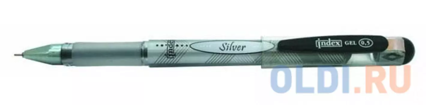 Гелевая ручка Index Silver черный 0.5 мм IGP113/BK IGP113/BK