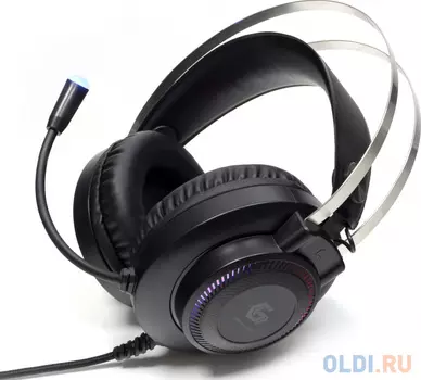 Gembird MHS-GX2, мембр. 50 мм, подсветка, рег. гром., рег.оголовье, каб. 2,1 м