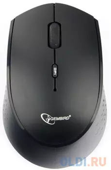 Gembird MUSW-351 {Мышь беспроводная, Bluetooth v.3.0, черный, встроенный аккумулятор, 3 кнопки+колесо-кнопка, 1600 DPI, блистер}