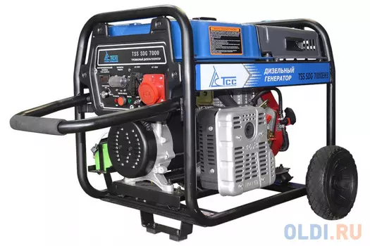 Генератор ТСС SDG 7000EH3 дизель tss 6.5кВт 400/230в 790х560х630 117кг.
