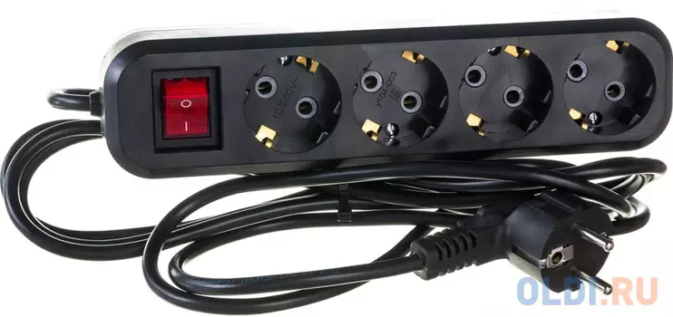 Gigant бытовой удлинитель с заземлением ПВС 3x0,75 4 гнезда 3м 80093