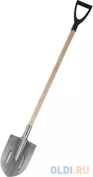 Gigant Лопата штыковая рельсовая сталь, с деревянным черенком и V-ручкой GAV-04