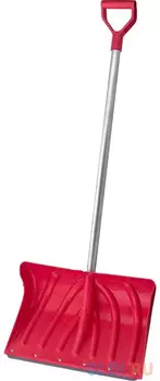Gigant Лопата снеговая углубленная 500х335мм ударопрочный пластик стальная планка с ребром жесткости, с алюм.чер. и V-ручкой AVG-13
