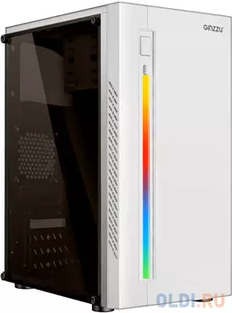 Ginzzu D390 2*USB 2.0,AU White Window