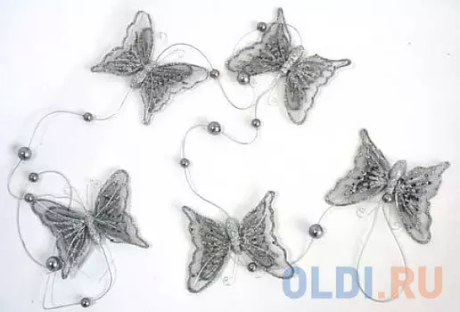 Гирлянда Winter Wings Бабочки 150 см 1 шт серебро полимер