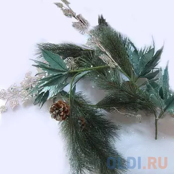 Гирлянда Winter Wings Сосна с цветами 150 см 1 шт зеленый полимер, бумага N069703