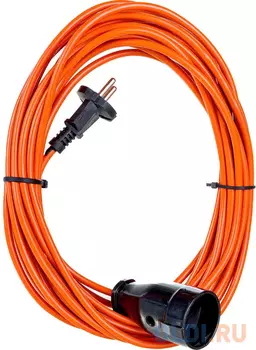 GLANZEN Удлинитель силовой шнур штепс. гнездо ПВС 2x0,75 10 м арт. ES-10-001 00-00006696