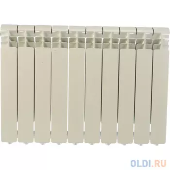 Global ISEO 500 10 секций радиатор алюминиевый боковое подключение RQLAGI11GJFC1P