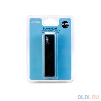 Внешний аккумулятор Gmini GM-PB026-B, 2600mAh, чёрный