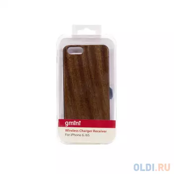 Чехол для беспроводной зарядки Gmini GM-WCR-APIP6N , iPhone 6/6S, дерево