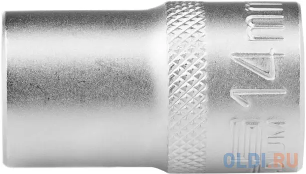 Головка торцевая, 14 мм, 12-гранная, CrV, под квадрат 1/2", хромированная// Stels