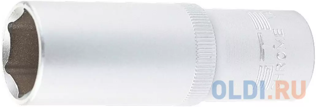 Головка торцевая удлиненная, 22 мм, 6-гранная, CrV, под квадрат 1/2", // Stels