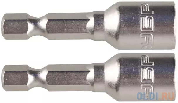 Головка ЗУБР МАСТЕР 26392-08-02 магнитная Cr-V E 1/4 8х45мм 2шт