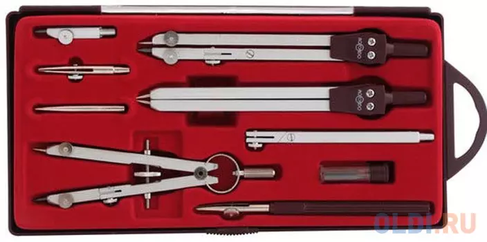 Готовальня, 9 предметов, с европодвесом 84101