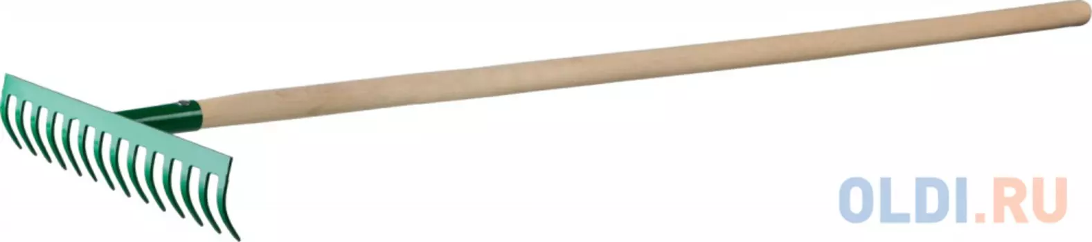 Грабли РОСТОК садовые с черенком, 14 прямых зубцов