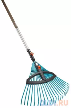 Грабли садовые Gardena пластиковые регулируемые насадка для комбисистемы +ручка 03099-30.000.00