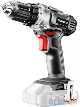 GRAPHITE Дрель-шуруповерт аккум Energy + 18V Li-Ion, самозажимной патрон 10 мм,/без АКБ и ЗУ/ 58g000