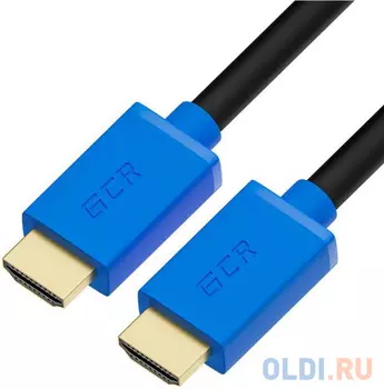 Greenconnect Кабель 0.3m HDMI версия 2.0, HDR 4:2:2, Ultra HD, 4K 60 fps 60Hz/5K*30Hz, 3D, AUDIO, 18.0 Гбит/с, 28/28 AWG, OD7.3mm, тройной экран, черн