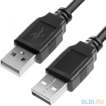 Greenconnect Кабель 0.5m USB 2.0, AM/AM, черный, 28/28 AWG, экран, армированный, морозостойкий