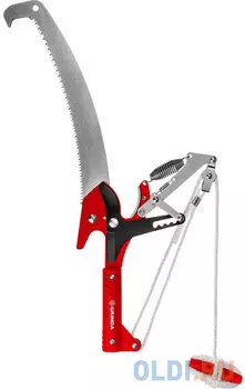 GRINDA HX-350, 350 мм, лезвия закалены, антикор. покрытие, храповый механизм, пила хромированная, режущий крюк, штанговый сучкорез (8-424431)