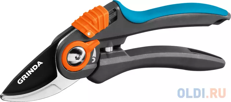 GRINDA P-59, 210 мм, тефлоновое покрытие, с двухкомпонентными рукоятками, плоскостной секатор, PROLine (423459)