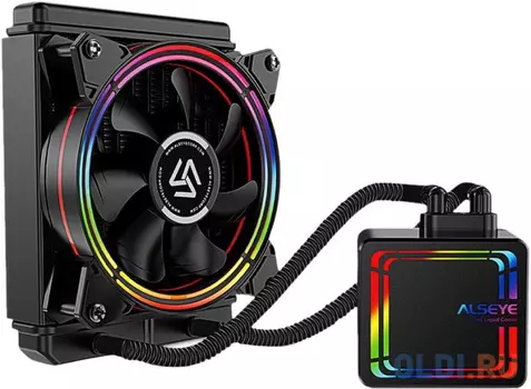 H120 1.0 TDP 135W (при T воздуха 45 С), Universal Platfrom PWM Single 5colors+ LED fan RTL {8}