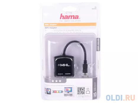 Переходник microUSB HAMA 00054510 круглый