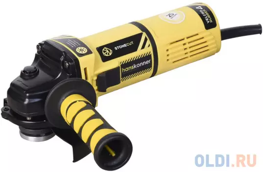 Hanskonner HAG10125 Машина углошлифовальная [HAG10125] { 125 мм,1000Вт,11000об/м, быст.кожух, 4м рез.кабель }